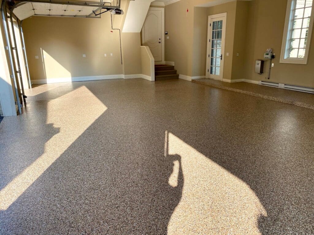 epoxy garage flooring after