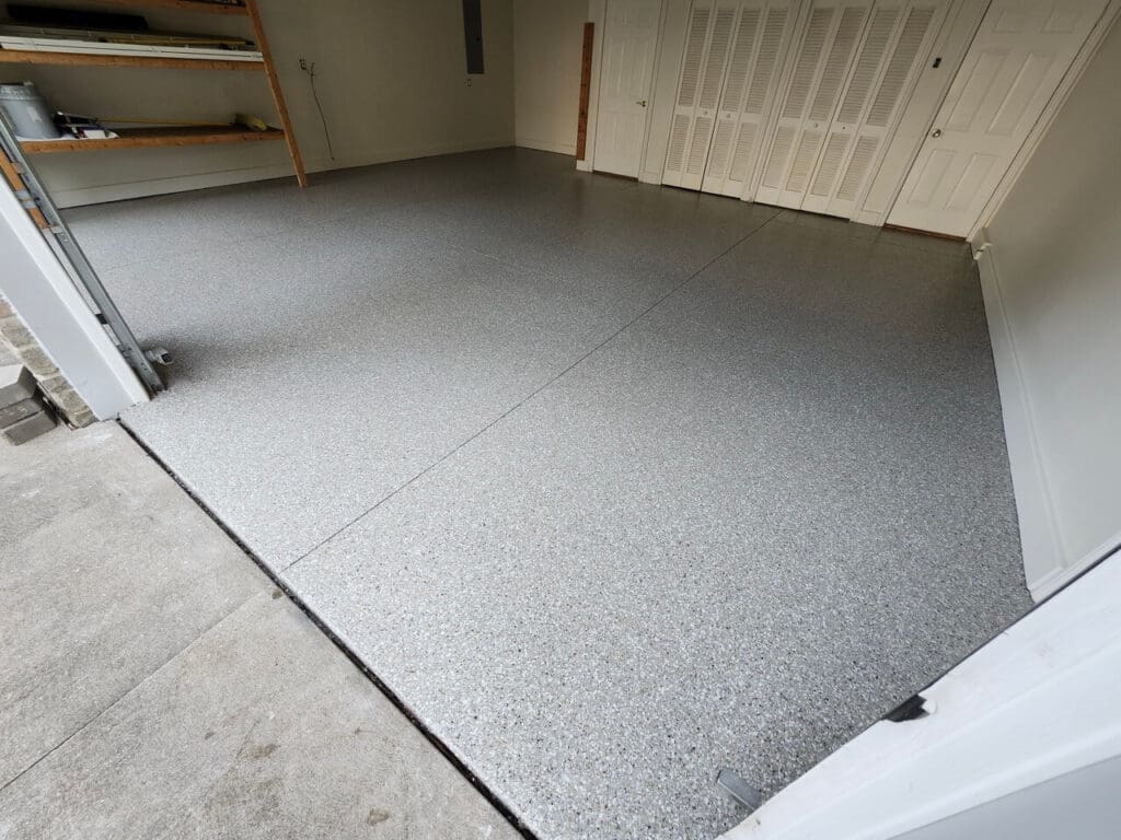 epoxy garage flooring after